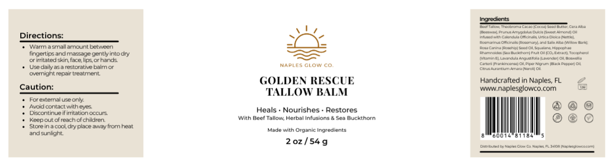 Golden Rescue Tallow Balm