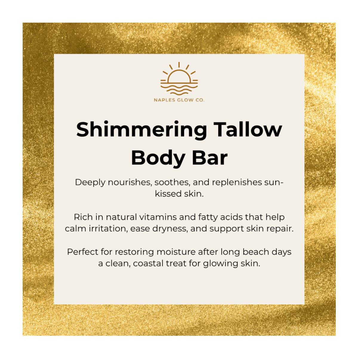 Coastal Kiss Tallow Bar Shimmering Pumkin Edition