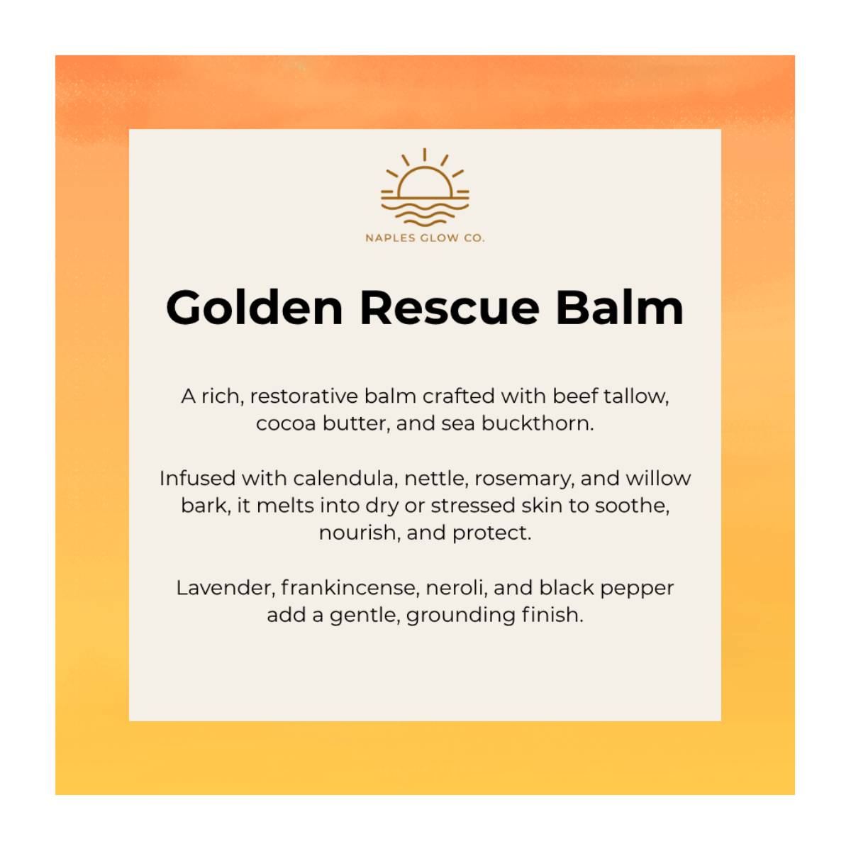 Golden Rescue Tallow Balm
